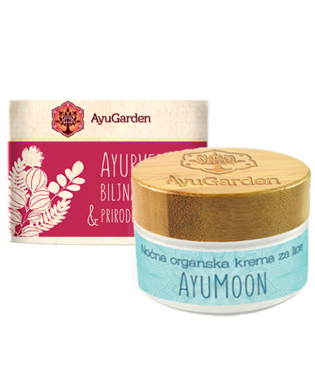 AyuPremium HighVibe Face Care: Kreme za lice vrhunskog sastava i visokih vibracija - AyuMoon hranjiva noćna krema