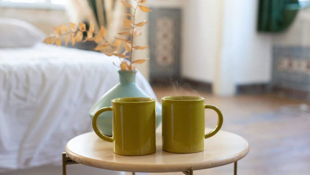 close up shot of hot beverages on a table