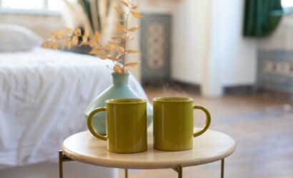 close up shot of hot beverages on a table