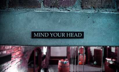 mind your head signage