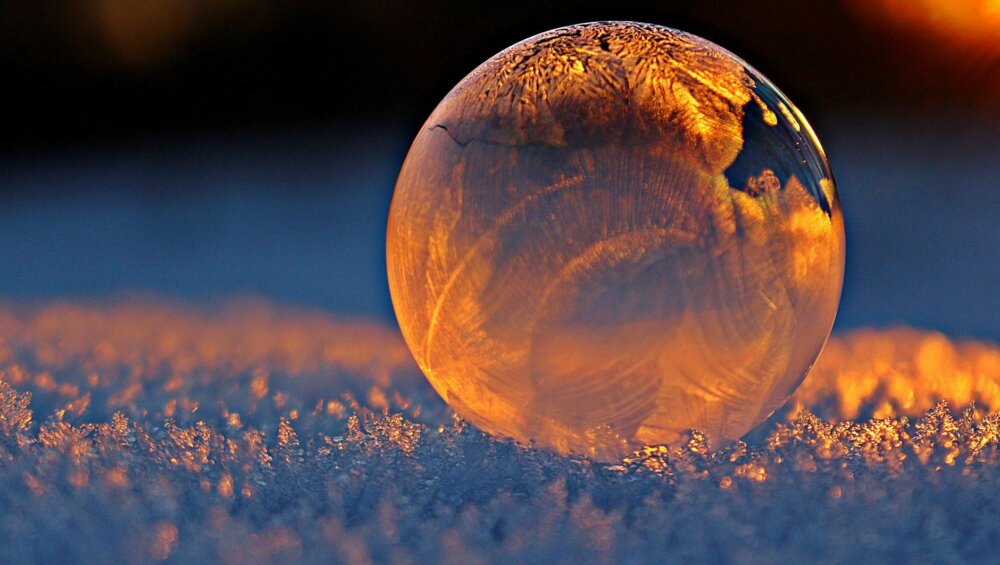 clear glass sphere