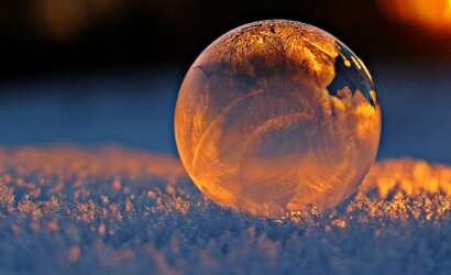 clear glass sphere